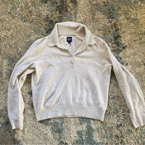 GAP Women's Cream Oxford Sweater